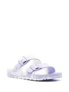 Birkenstock Slippers met tie-dye print - Paars