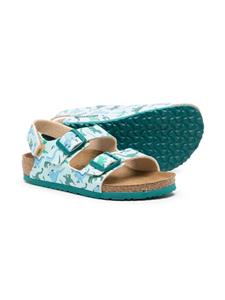 Birkenstock Kids New York leren sandalen - Groen