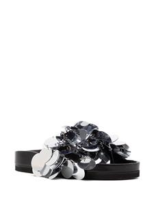 Rabanne Sandalen met glitter - Zilver