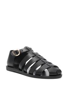 Ancient Greek Sandals Homere leren sandalen - Zwart