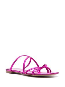 Casadei Slippers met metallic-effect - Roze