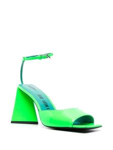 The Attico Piper lakleren sandalen - Groen