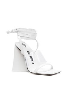 The Attico Leren sandalen - Wit
