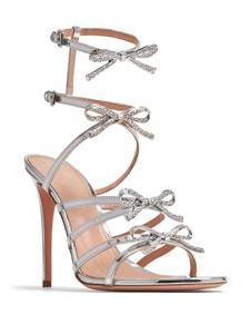 Giambattista Valli Love Bow metallic sandalen - Zilver
