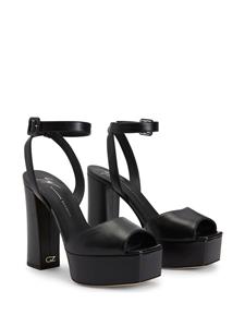 Giuseppe Zanotti New Betty sandalen met plateauzool - Zwart