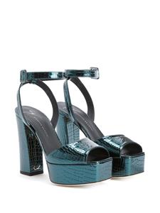 Giuseppe Zanotti New Betty sandalen nmet gesp - Groen