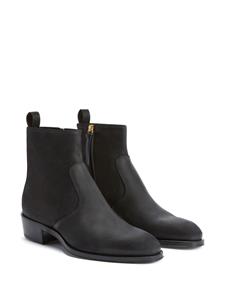 Giuseppe Zanotti Suède enkellaarzen - Zwart