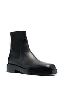 Jil Sander Leren Chelsea laarzen - Zwart