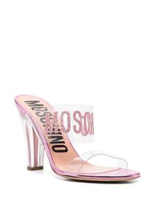 Moschino Muiltjes met logoprint - Roze