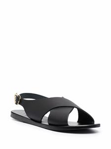 Ancient Greek Sandals Maria sandalen met gekruiste bandjes - Zwart