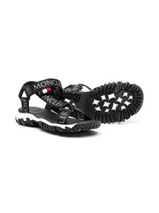 Moncler Enfant Sandalen met logoprint - Zwart