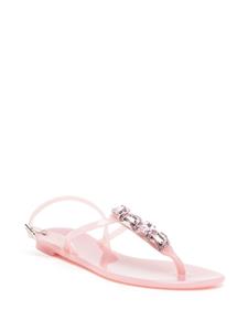 Casadei Teenslippers verfraaid met kristallen - Roze