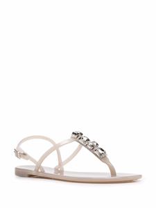 Casadei Jelly sandalen verfraaid met kristallen - Grijs