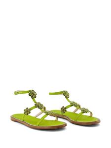 Giambattista Valli Jaipur verfraaide sandalen - Groen