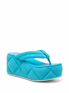 Le Silla Sandalen met plateauzool - Blauw