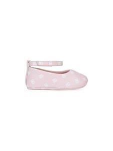 Dolce & Gabbana Kids Ballerina's met logoprint - Roze