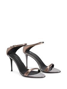 Giuseppe Zanotti Beverlee gelamineerde sandalen - Bruin