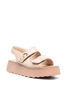 Casadei Sandalen met dubbel bandje - Beige