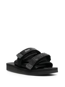 Blumarine Slippers met logoprint - Zwart