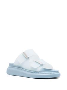 Alexander McQueen Slippers met dubbele strik - Blauw