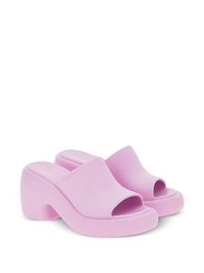 Ferragamo Slippers met plateauzool - Roze