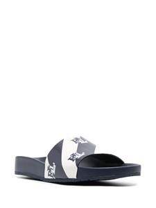 Lauren Ralph Lauren Slippers met logoprint - Blauw