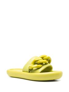 Stella McCartney Slippers verfraaid met ketting - Groen