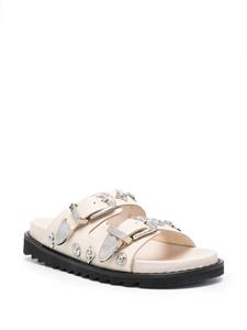 Toga Pulla Slippers verfraaid met studs - Beige