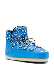 Alanui x Moon Boot laarzen met bandanaprint - Blauw