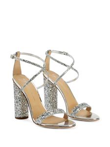Giuseppe Zanotti Tara sandalen met glitter - Zilver