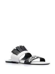 PUCCI Slippers met geborduurd detail - Zwart