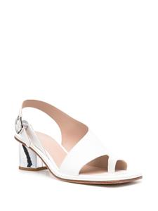 Scarosso Leren slingback sandalen - Wit