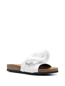 JW Anderson Leren slippers - Wit