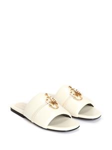 JW Anderson Leren slippers - Beige