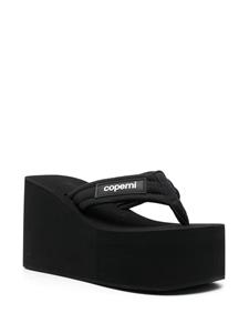 Coperni Sandalen met logopatch - Zwart