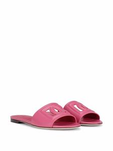Dolce & Gabbana DG Millennials slippers met logo - Paars