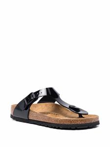 Birkenstock Gizeh lakleren sandalen - Zwart