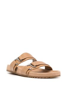 Senso Dahlia Fern leren slippers - Bruin