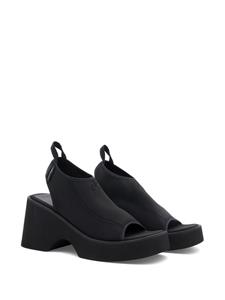 Courrèges Sandalen met geborduurd logo - Zwart