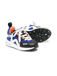 MSGM Kids Sneakers met colourblocking - Blauw