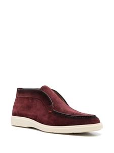 Santoni Suède loafers - Rood