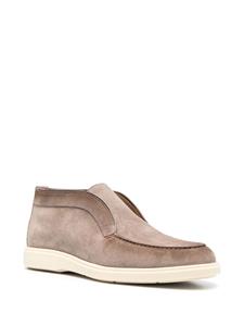 Santoni slip-on suede boots - Bruin