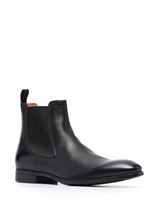 Santoni Leren Chelsea laarzen - Zwart