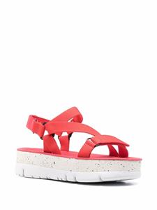 Camper Oruga Up sandalen met plateauzool - Rood