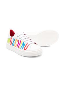 Moschino Kids Leren sneakers - Wit