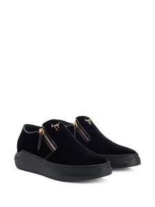 Giuseppe Zanotti Conley fluwelen sneakers - Zwart