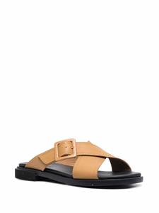 Camper Edy leren sandalen - Bruin