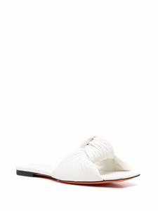 Santoni Sandalen met vierkante neus - Wit