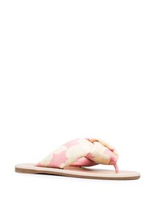 Miu Miu Sandalen met roosprint - Roze