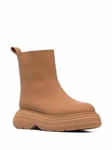 GIABORGHINI Leren enkellaarzen - Bruin